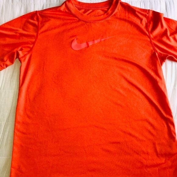 Nike orange dri fit sports T-shirt size L - Picture 1 of 2